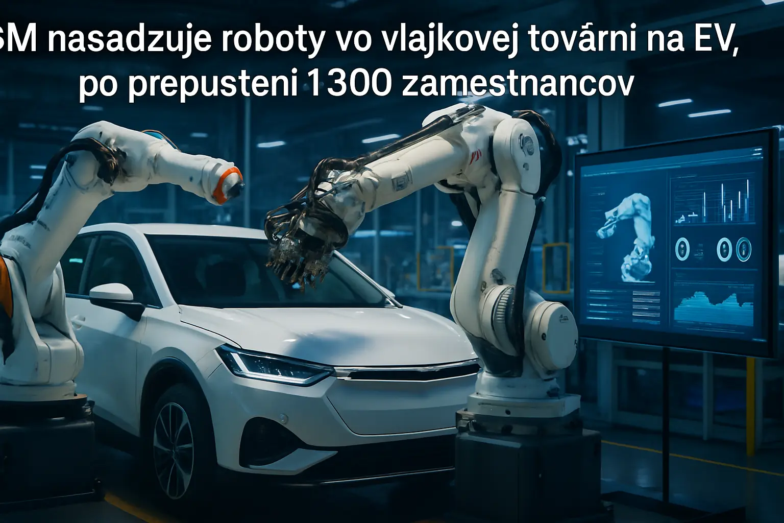 GM nasadzuje roboty vo vlajkovej továrni na EV, po prepustení 1 300 zamestnancov