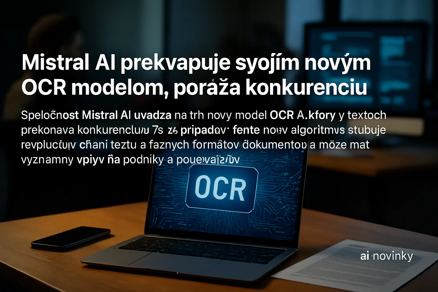 Mistral AI prekvapuje svojím novým OCR modelom, poráža konkurenciu