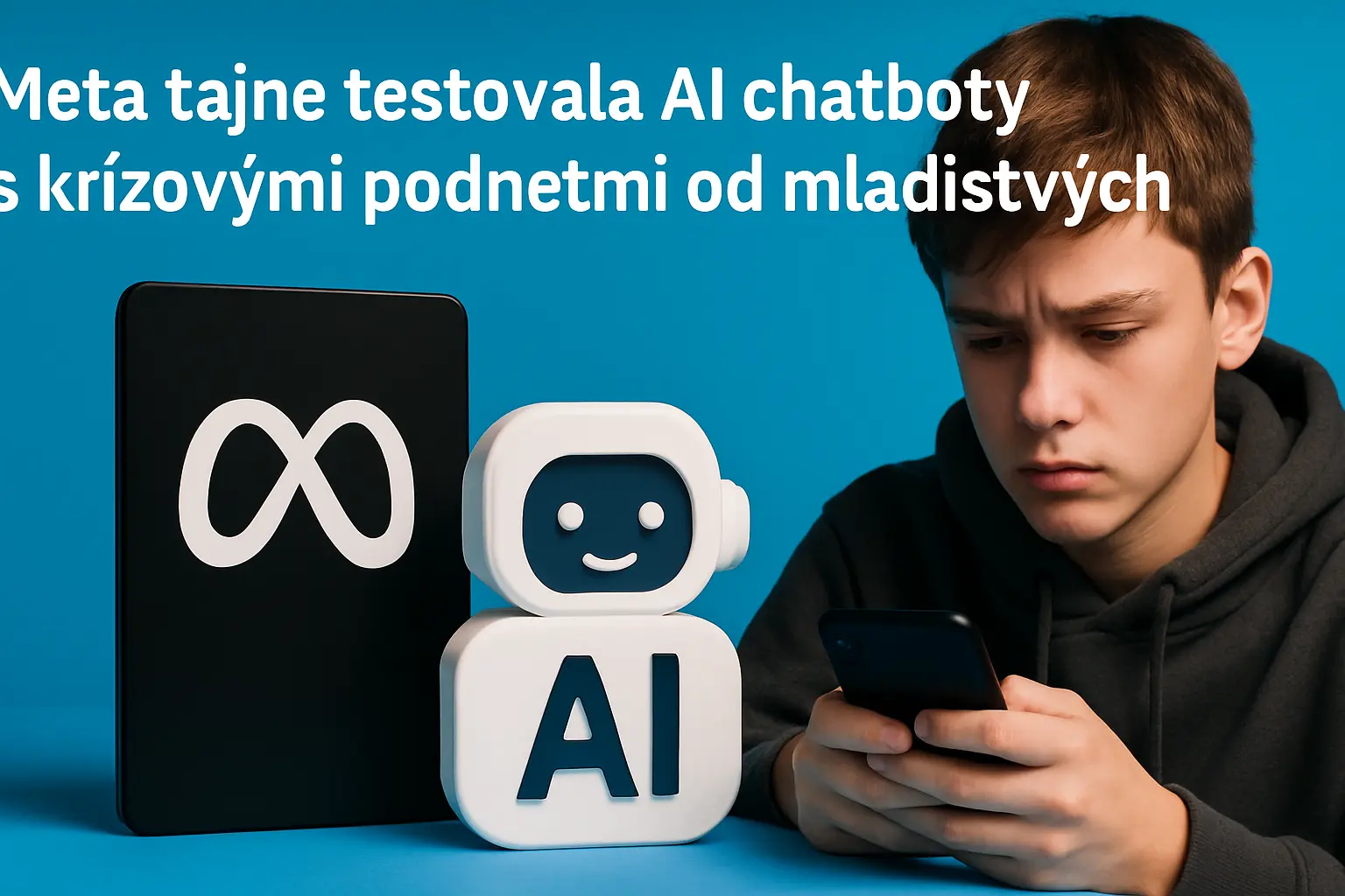 Meta tajne testovala AI chatboty s krízovými podnetmi od mladistvých